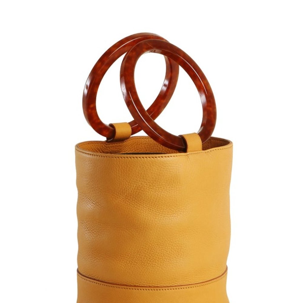 SIMON MILLER - BONSAI 20CM bucket bag PONY SKIN SAND COLOR [NWT]